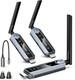 Wireless Hdmi Transmitter And Receiver 656ft With Led Screen, Up To 6 Rxs, Heat