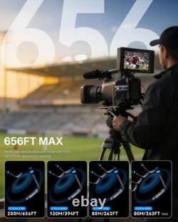 Wireless HDMI Transmitter and Receiver 656FT with LED Screen, up to 6 Rxs, Heat