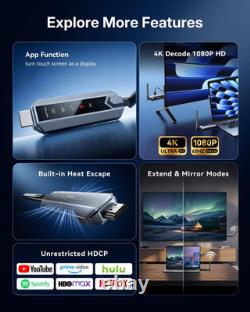 Wireless HDMI Transmitter and Receiver 656FT with LED Screen, up to 6 Rxs, Heat