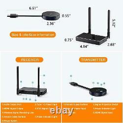 Wireless HDMI Transmitter and Receiver Kits, Full HD 4K@30Hz 5GHz 164ft Display