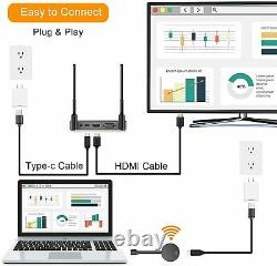 Wireless HDMI Transmitter and Receiver Kits, Full HD 4K@30Hz 5GHz 164ft Display