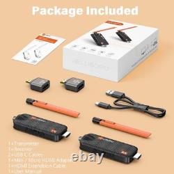Wireless HDMI Transmitter and Receiver, Support Up to 6 Receivers, 5.8G HDMI