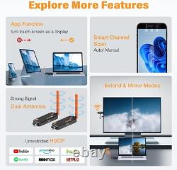 Wireless HDMI Transmitter and Receiver, Support Up to 6 Receivers, 5.8G WELUS