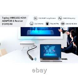 Wireless HDMI Transmitter and Receiver from Laptop, PC to HDTV/Projector