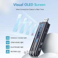 Wireless HDMI Transmitter and Receiver with LED Display, HDMI Wireless Extender