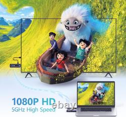 Wireless HDMI Transmitter and Receiver with LED Display, HDMI Wireless Extender