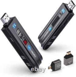 Wireless HDMI Transmitter and Receiver with LED Display, HDMI Wireless Extender
