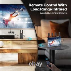 Wireless HDMI Video Transmitter and Receiver 1 to 5 RX with 7 Black