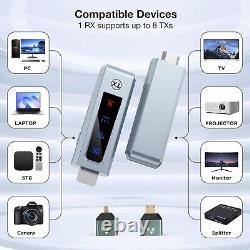 Wireless Hdmi Transmitter and Receiver, Extender Plug & Play 5g with LED Screen