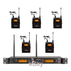 Wireless In Ear Monitor System 2/4/5/6 Receiver 240 Channel UHF Pro Audio Stage