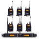Wireless In Ear Monitor System 6 Receiver Transmitter 240 Channel Uhf Pro Audio
