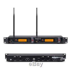Wireless In Ear Monitor System 6 Receiver Transmitter 240 Channel UHF Pro Audio