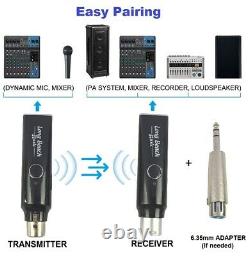 Wireless Microphone Adapter XLR Transmitter and Receiver Plug-on