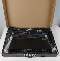 Wireless Microphone System UHF Dual SKM 9000 Handheld Microphone 75 Years Black