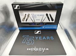 Wireless Microphone System UHF Dual SKM 9000 Handheld Microphone 75 Years Black