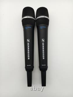 Wireless Microphone System UHF Dual SKM 9000 Handheld Microphone 75 Years Black