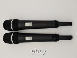 Wireless Microphone System UHF Dual SKM 9000 Handheld Microphone 75 Years Black