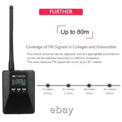 Wireless Tour Guide Audio System Transmitter 10 Receiver Church Meeting Training