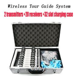 Wireless Tour Guide/Church System Charge Case+Transmitter+Receiver for Teaching