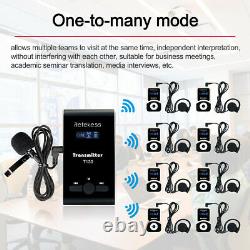 Wireless Tour Guide/Church Translation System Transmitter+Receiver+Microphone
