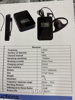 Wireless Tour Guide System 1 Transmitter 15 Receivers for Plant School Factory