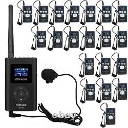 Wireless Tour Guide System 1 Transmitter 20 Receivers for Plant School Factory