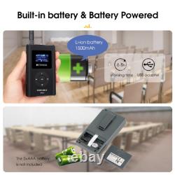 Wireless Tour Guide System 1 Transmitter 20 Receivers for Plant School Factory