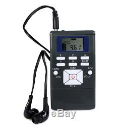 Wireless Tour Guide System 1FM Transmitter+10Radio Receiver for Meeting/Training