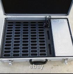 Wireless Tour Guide System -60-Slot Charging Case (4 Transmitters, 60 Receivers)