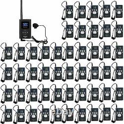 Wireless Tour Guide System Microphone Transmitter 50 Receiver Church/Training US