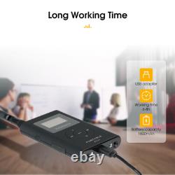 Wireless Tour Guide System Transmitter 10 Receivers for Meeting/Church/Teaching