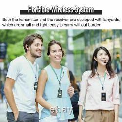 Wireless Tour Guide System Transmitter Microphone+Receiver for Meeting/School US