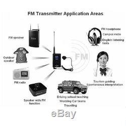Wireless Tour Guide System for Guiding Meet 1 FM Transmitter+10 Radio Receiver