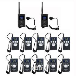 Wireless Tour Guide System for Guiding Meet 2FM Transmitter+10Radio Receiver