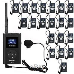 Wireless Tour Guide System for Guiding Meeting FM Transmitter+20Radio Receiver