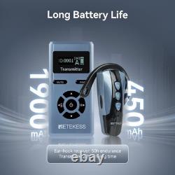 Wireless Tour Guide System w 6 Receivers, One-Touch Control, 2.4Ghz, 200M Range