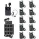 Wireless Tour Guide System With 10 Receivers, 1 Microphone Transmitter, Charger