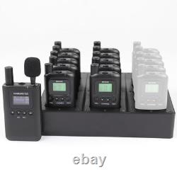 Wireless Tour Guide System with 10 Receivers, 1 Microphone Transmitter, Charger