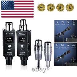 Wireless Transmitter And Receiver For Dynamic Microphones And Music Sources