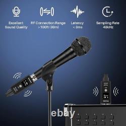 Wireless Transmitter And Receiver For Dynamic Microphones And Music Sources