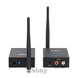 Wireless Transmitter Receiver Audio for TV, 2.4Ghz Long Range Audio