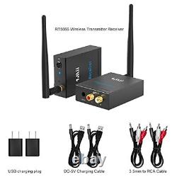 Wireless Transmitter Receiver Audio for TV, 2.4Ghz Long Range Audio