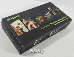 Wireless UHF Violin Dual 2x Transmitters 1x Receiver 3.5mm 6.5mm 130 Ft Range