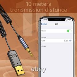 Wireless USB Bluetooth 5.0 Audio Transmitter Receiver AUX Adapter For TV Car Lot