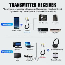 Wireless USB Bluetooth 5.0 Audio Transmitter Receiver AUX Adapter For TV Car Lot