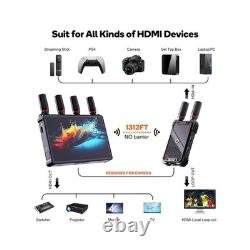 Wireless Video Transmitter and Receiver for Camera Monitor, Portable7 Inch Mo