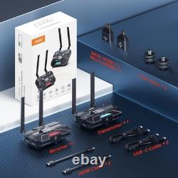 Wireless Video Transmitter and Receiver with OLED Screen, 1080P 60FPS, 5.8GHz