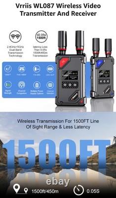 Wireless Video Transmitter and Receiver with UVC Out for Live System, Manual Swit
