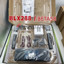 Wireless Vocal System SHURE BLX288 / Beta 58A with2 BETA58 Microphones Express US