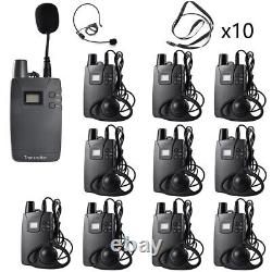 Wireless Whisper Audio Guide System for Group Factory Tour AA Battery Church